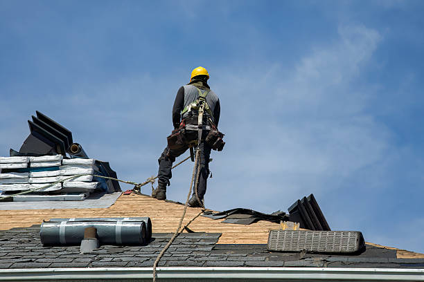 Professional Gutter Installation technician working in Punxsutawney, PA